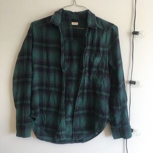 Hollister Green Flannel